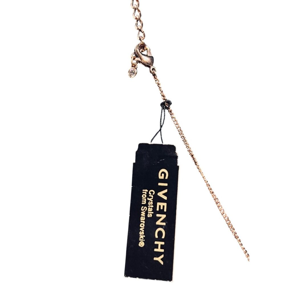 Givenchy Rose Gold Tone And Swarovski Crystal Statement Necklace (6298) - Picture 4 of 5